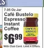 Café Bustelo Espresso Instant Coffee
