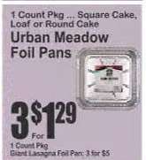 Urban Meadow Foil Pans