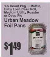 Urban Meadow Foil Pans