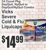 Vicks Severe Cold & Flu Liquicaps