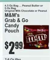 M&M's Grab & Go Candy Pouch