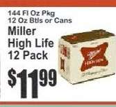 Miller High Life 12 Pack