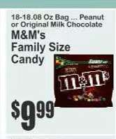 M&M's Family Size Candy