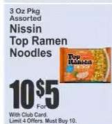 Nissin Top Ramen Noodles