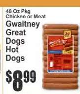 Gwaltney Great Dogs Hot Dogs