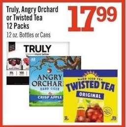 Truly, Angry Orchard or Twisted Tea