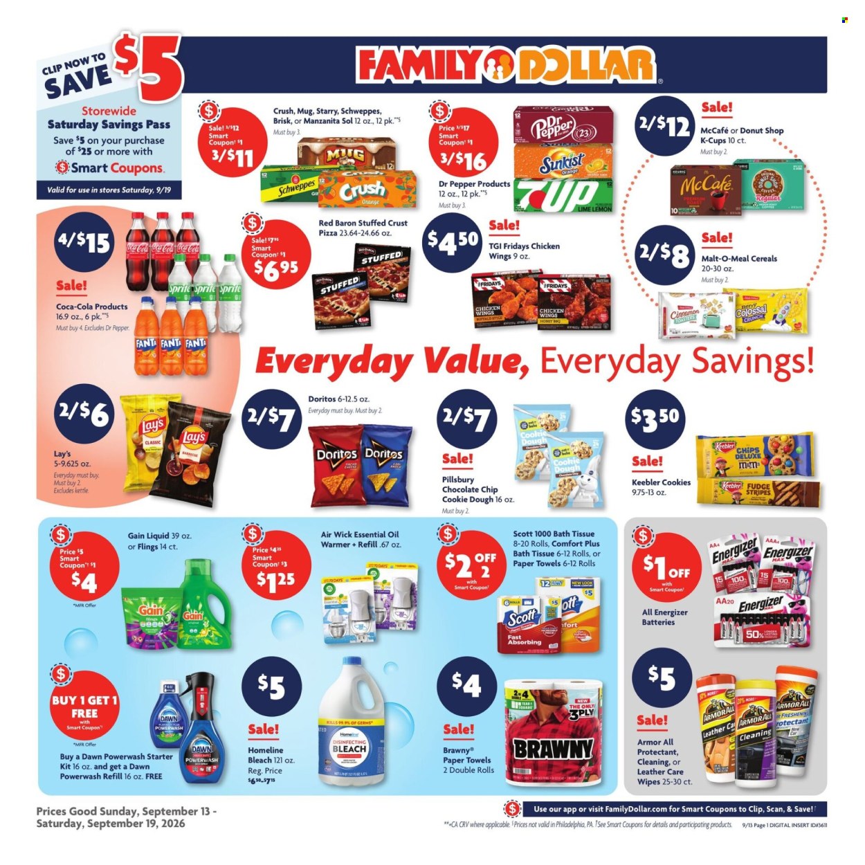 Family Dollar ad - 09/13/2026 - 09/19/2026. Page 1