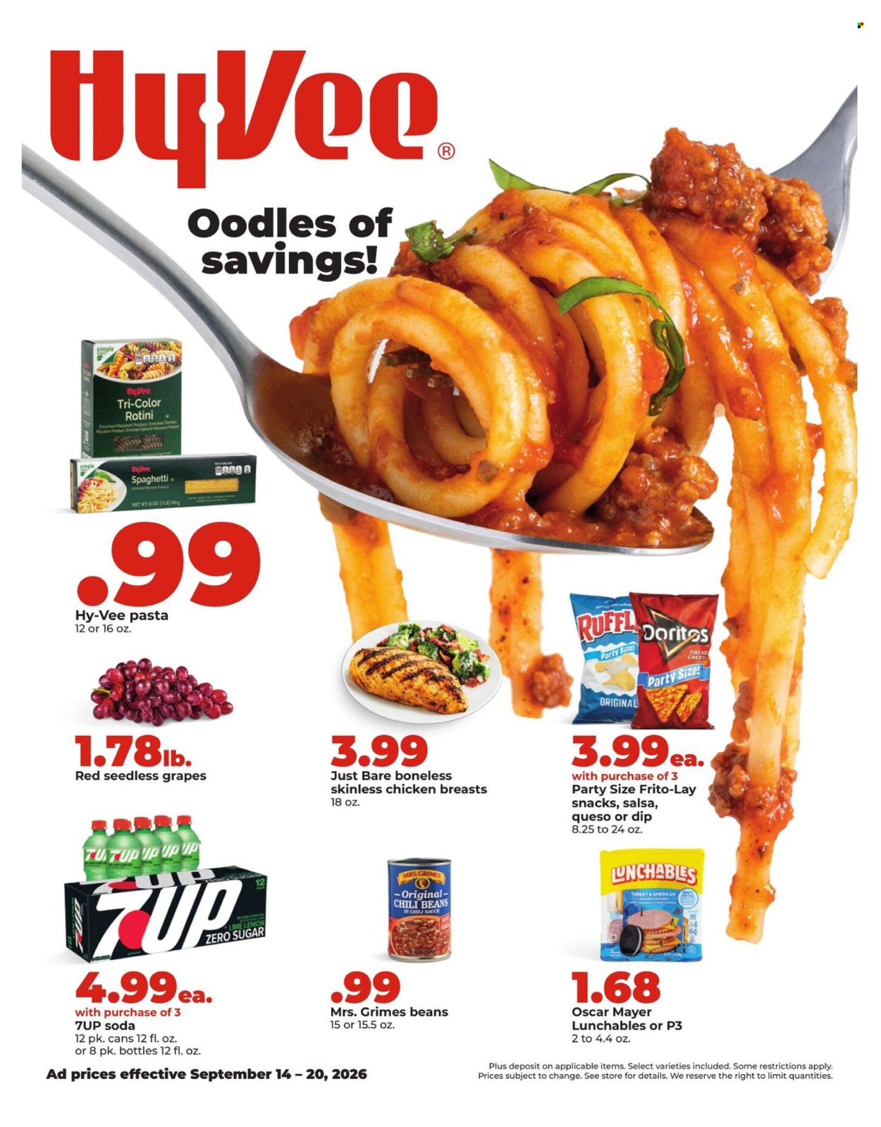 Hy-Vee ad - 09/14/2026 - 09/20/2026. Page 1