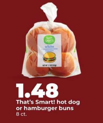 That's Smart! hot dog or hamburger buns