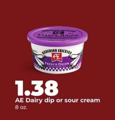 AE Dairy dip or sour cream