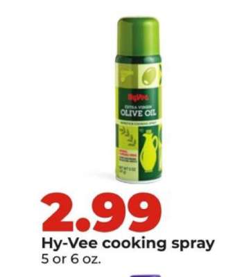 Hy-Vee cooking spray