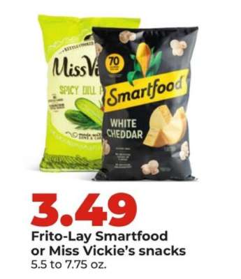 Frito-Lay, Smartfood or Miss Vickie’s snacks