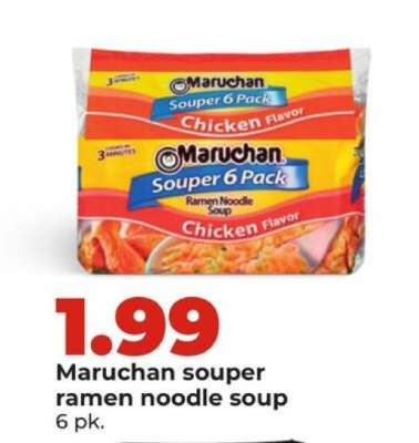 Maruchan souper ramen noodle soup