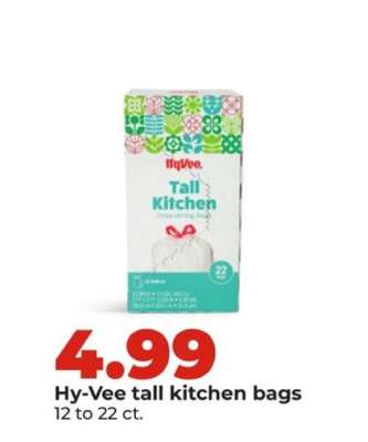 Hy-Vee tall kitchen bags