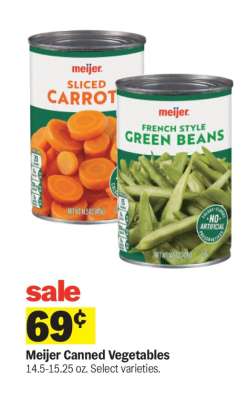 Meijer Canned Vegetables