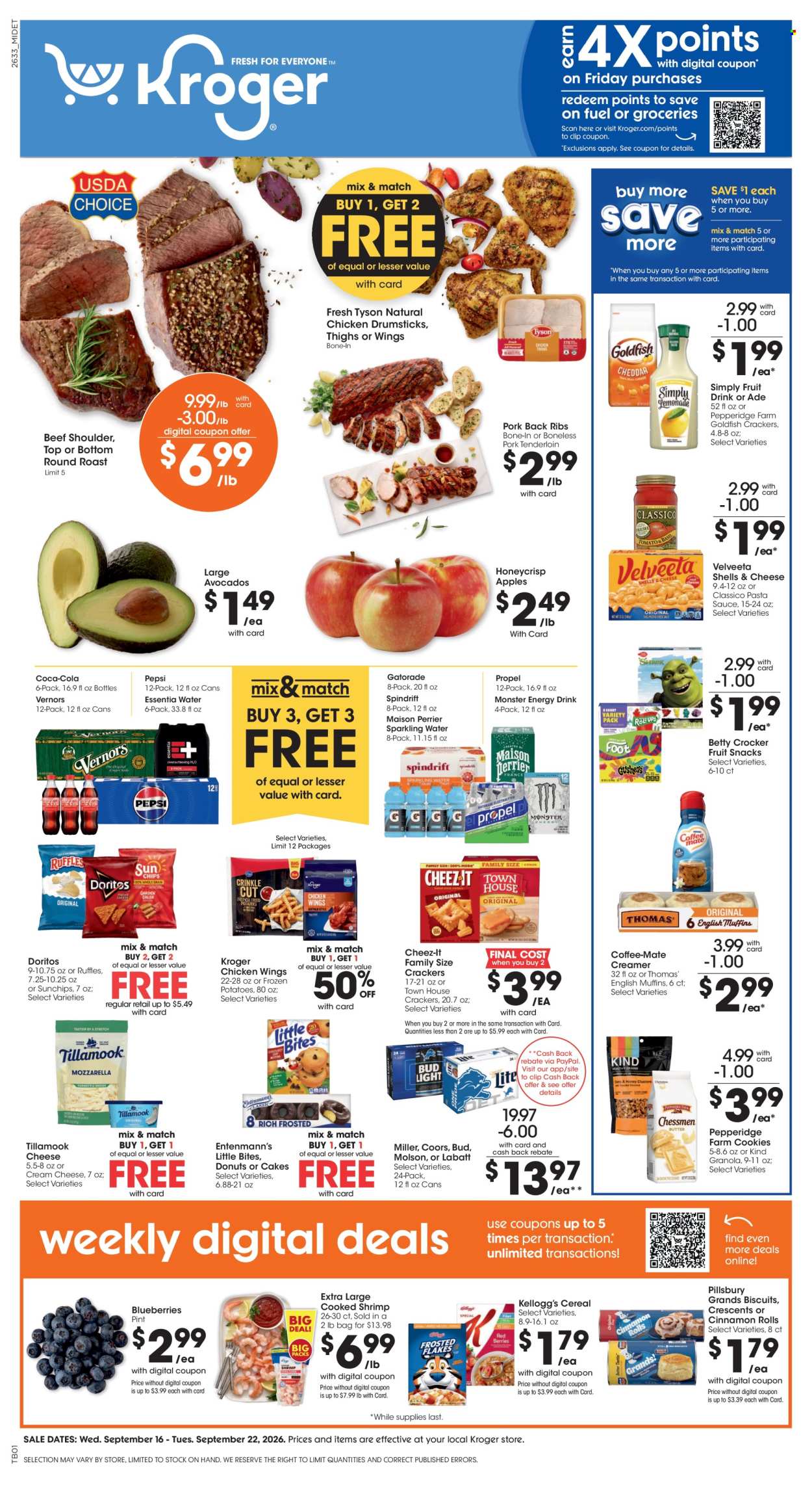 Kroger ad - 09/16/2026 - 09/22/2026. Page 1