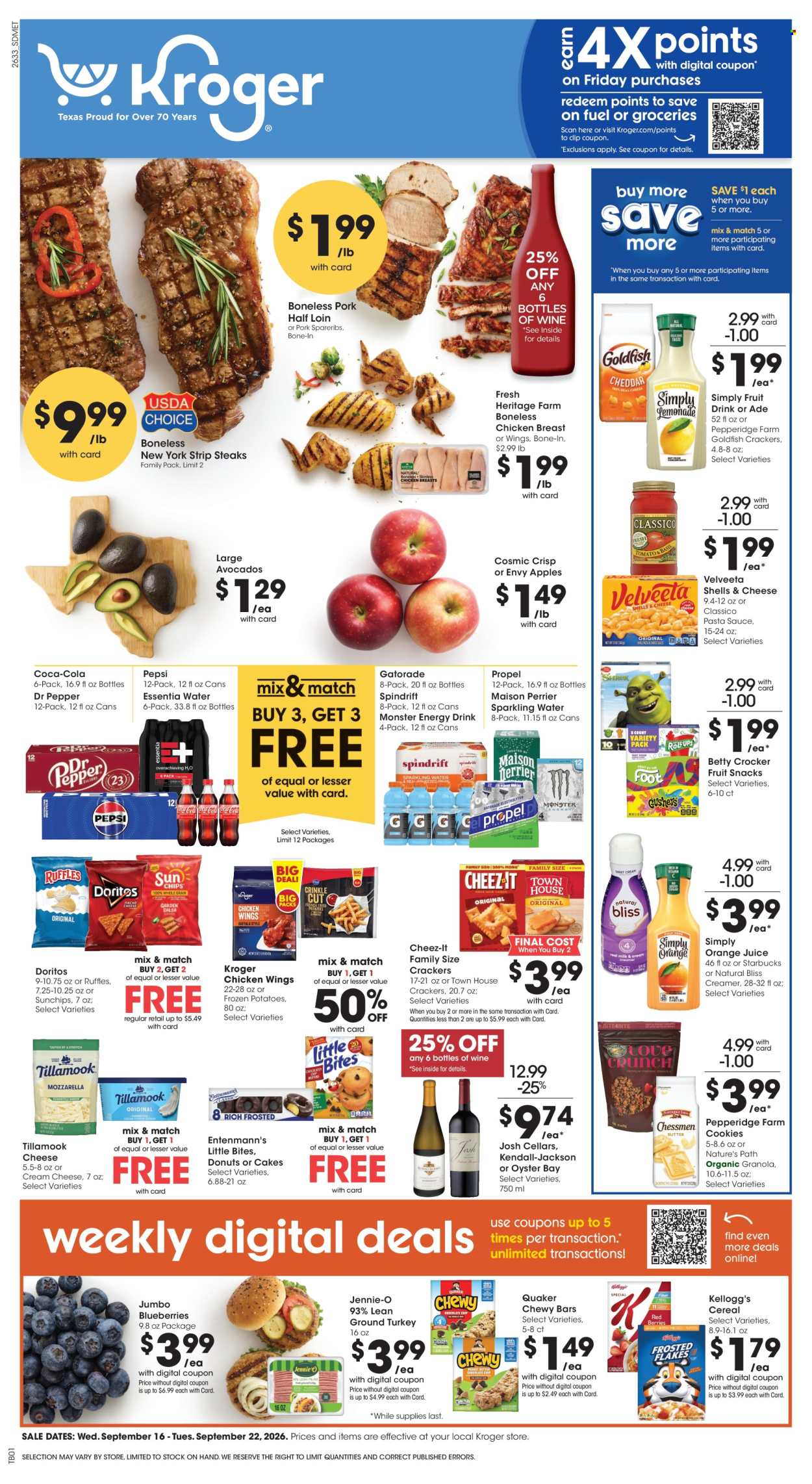 Kroger ad - 09/16/2026 - 09/22/2026. Page 1