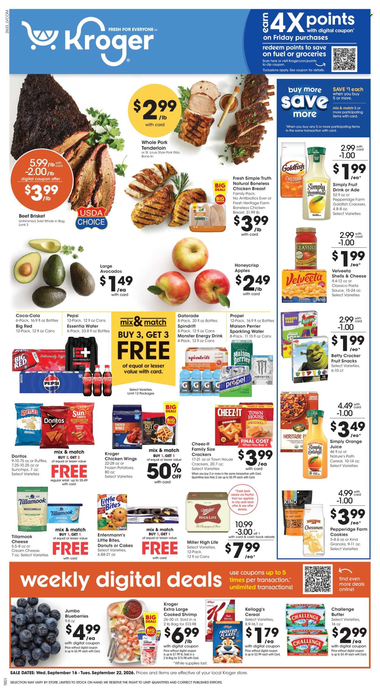 Kroger ad - 09/16/2026 - 09/22/2026. Page 1