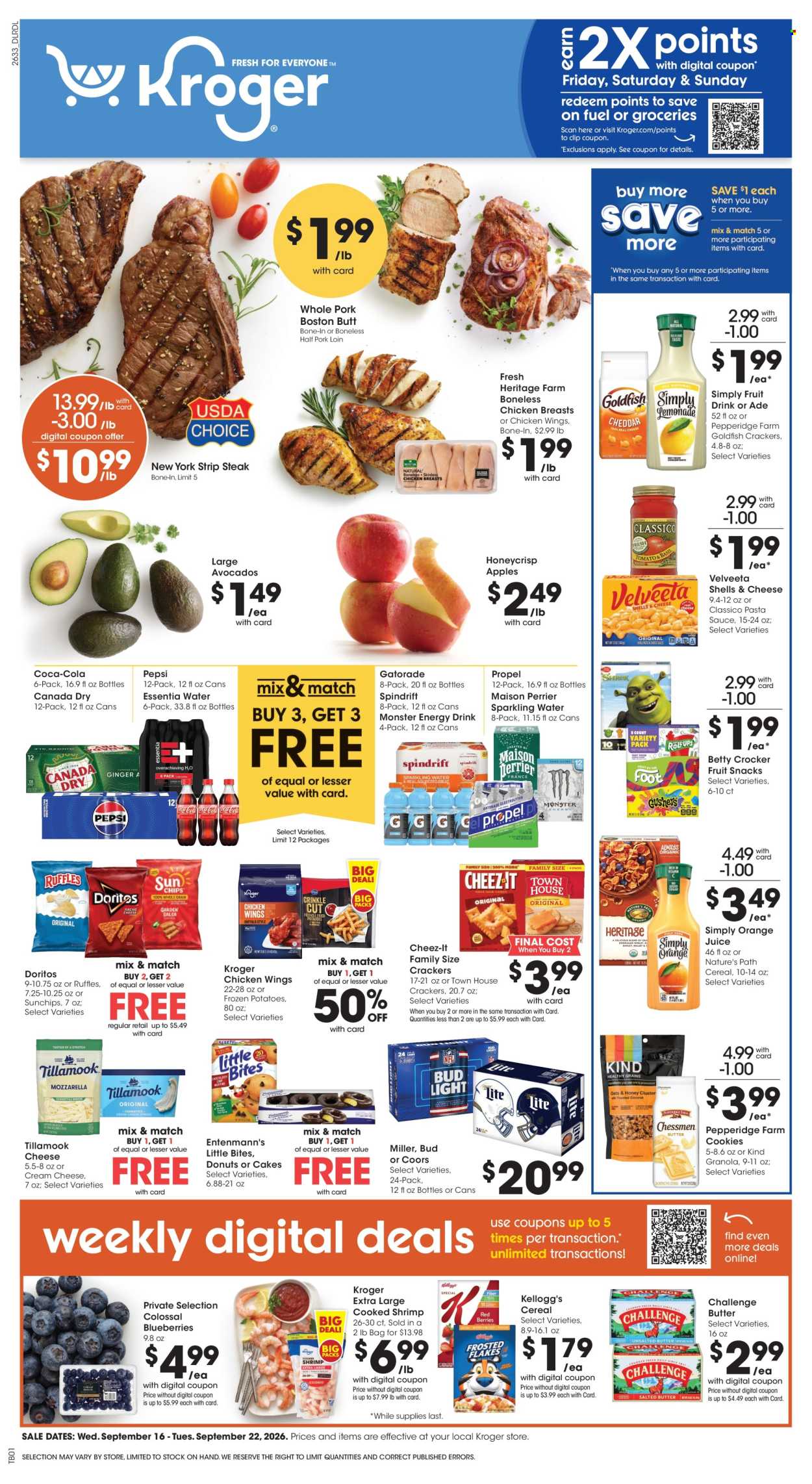 Kroger ad - 09/16/2026 - 09/22/2026. Page 1