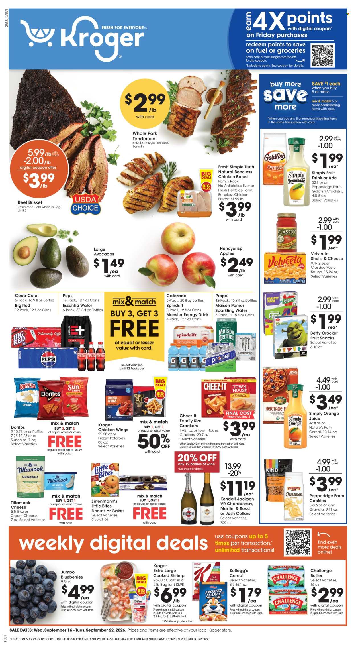 Kroger ad - 09/16/2026 - 09/22/2026. Page 1