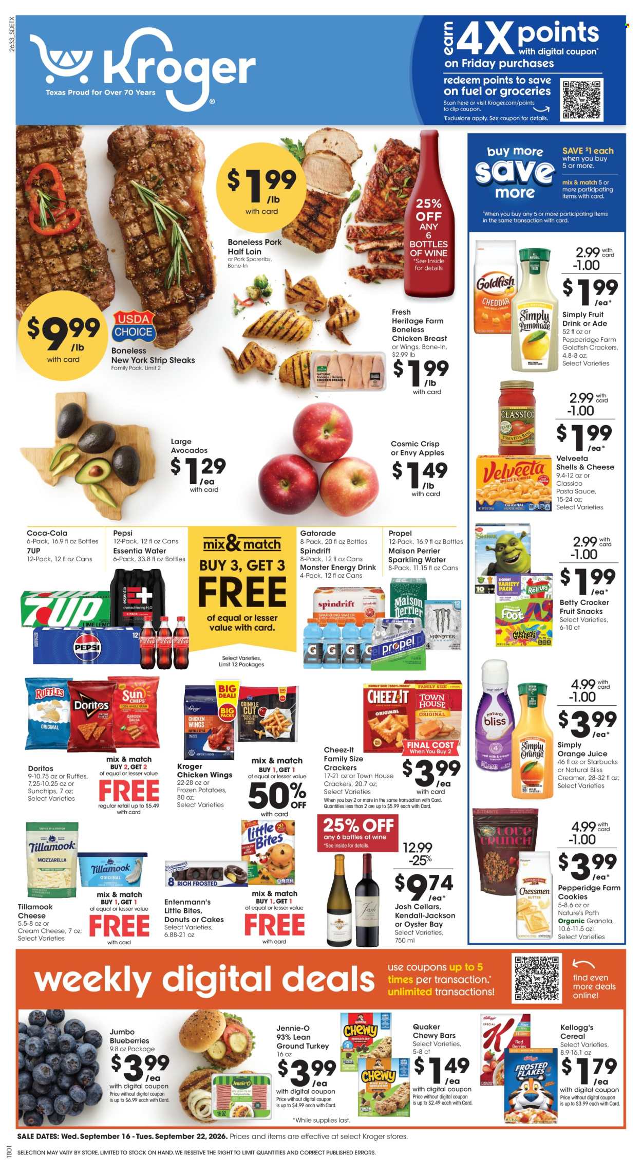 Kroger ad - 09/16/2026 - 09/22/2026. Page 1