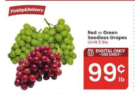 Red or Green Seedless Grapes