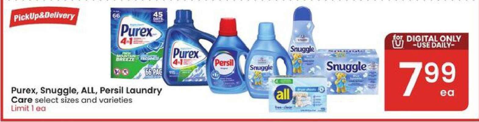 Purex, Snuggle, ALL, Persil Laundry Care
