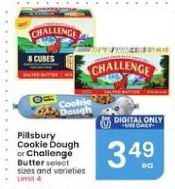 Pillsbury Cookie Dough or Challenge Butter