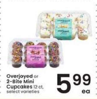 OverJoyed or 2-Bite Mini Cupcakes