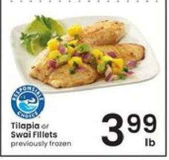 Tilapia or Swai Fillets
