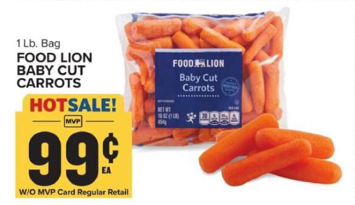 FOOD LION BABY CUT CARROTS