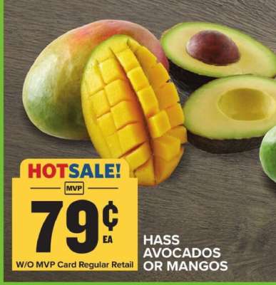 Hass Avocados or Mangos