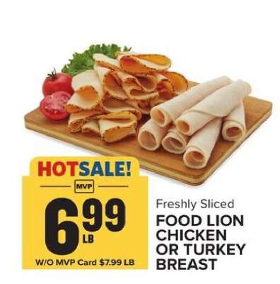 Food Lion Chicken or Turkey Breast