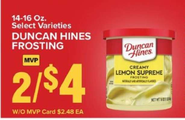Duncan Hines Frosting