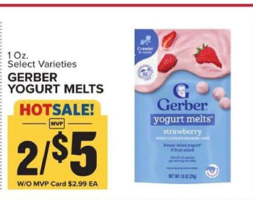 Gerber Yogurt Melts