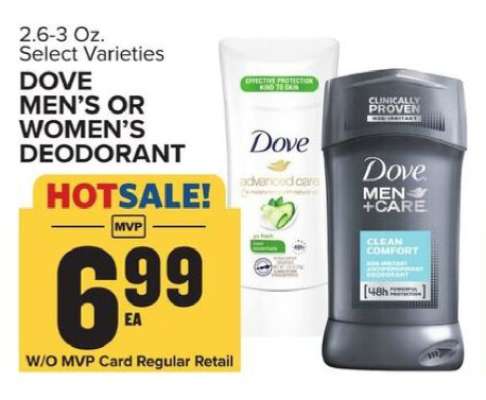 Dove Men's or Women's Deodorant