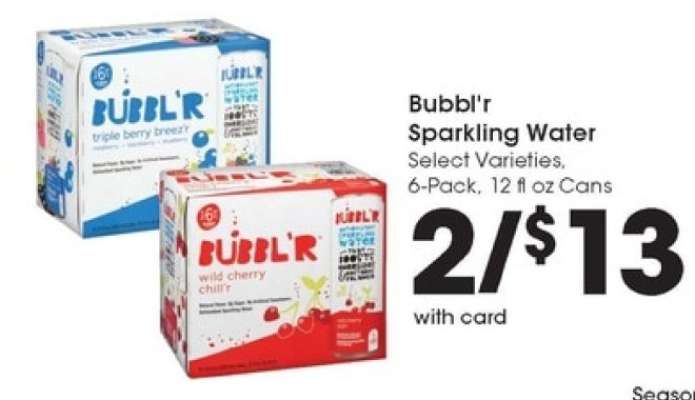 Bubbl'r sparkling water