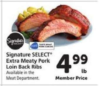 Signature SELECT Extra Meaty Pork Loin Back Ribs