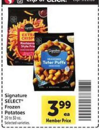 Signature Select Frozen Potatoes