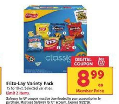 Frito Lay Variety Pack