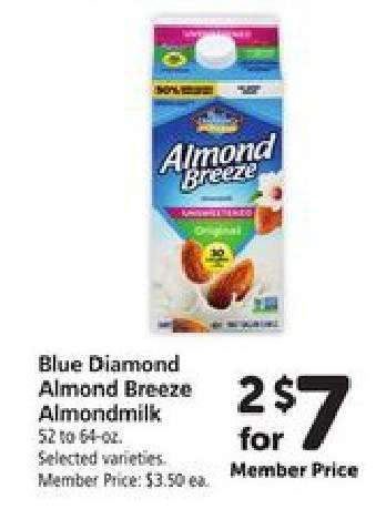 Blue Diamond Almond Breeze Almondmilk