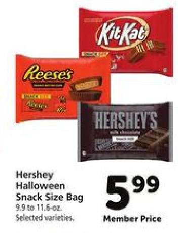 Hershey Halloween Snack Size Bag