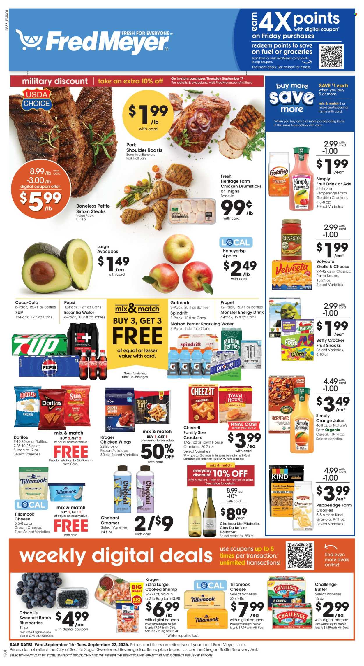 Fred Meyer ad - 09/16/2026 - 09/22/2026. Page 1