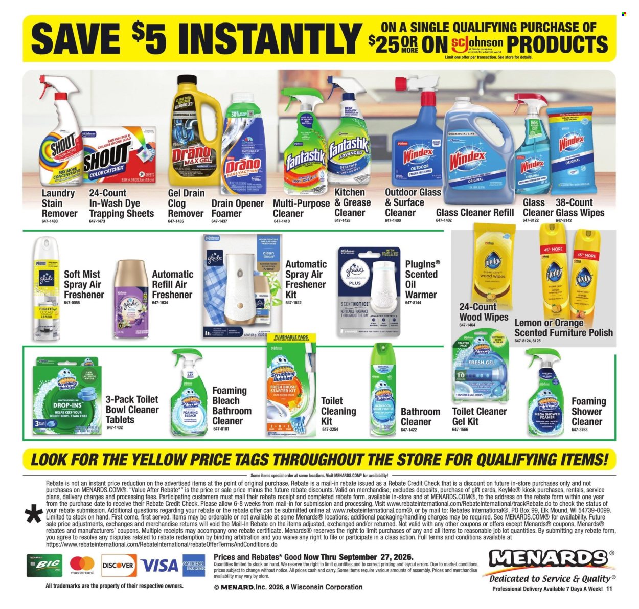 Menards ad - 09/17/2026 - 09/27/2026. Page 16