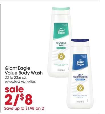 Giant Eagle Value Body Wash