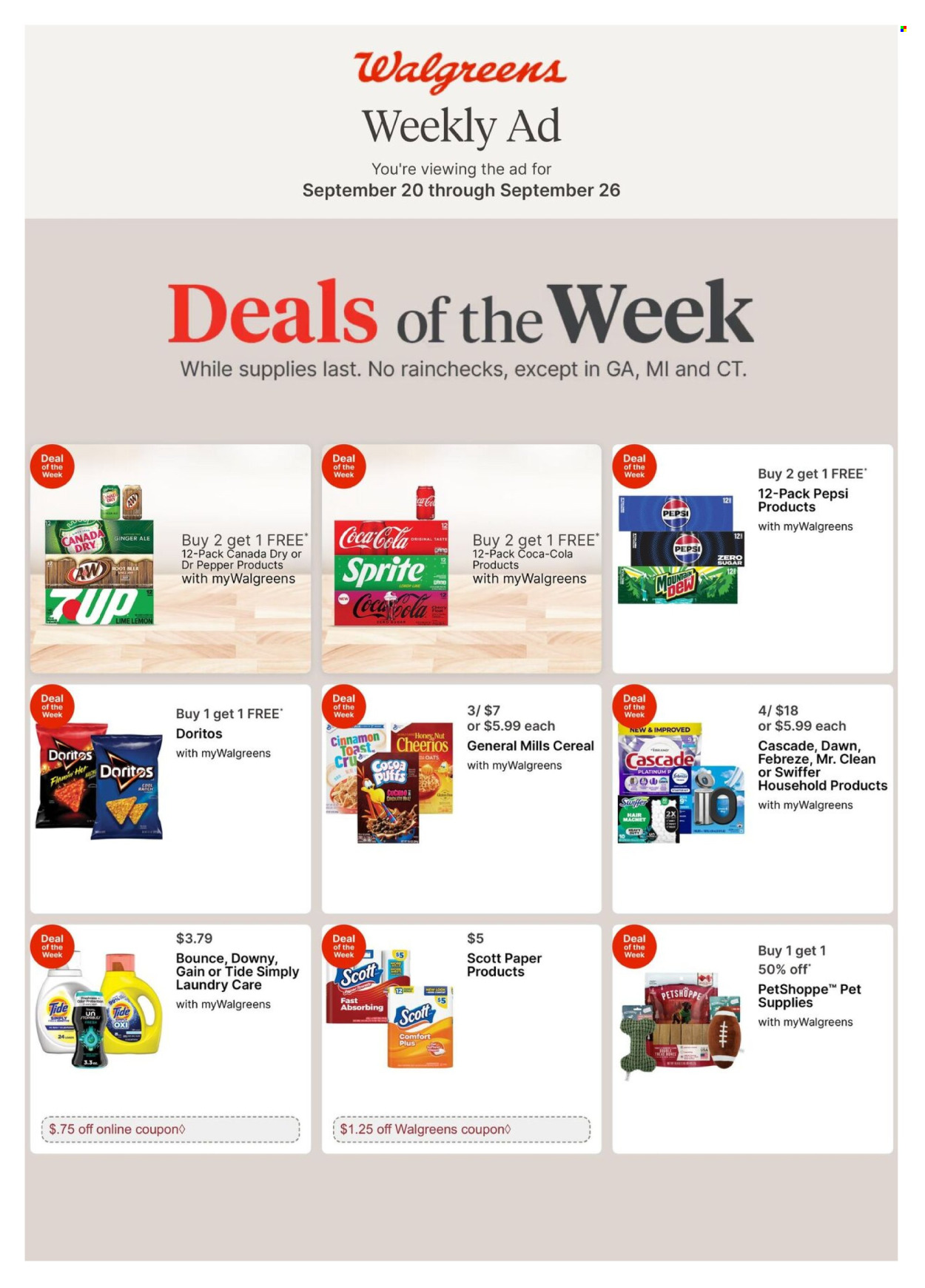 Walgreens ad - 09/20/2026 - 09/26/2026. Page 1