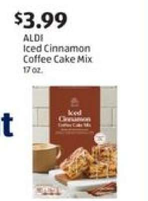 ALDI Iced Cinnamon Coffee Cake Mix