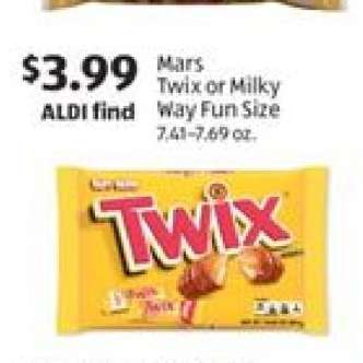 Mars Twix or Milky Way Fun Size