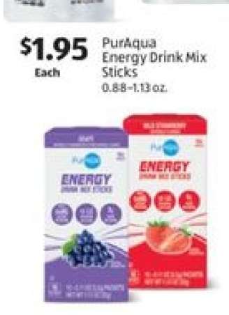 PurAqua Energy Drink Mix Sticks