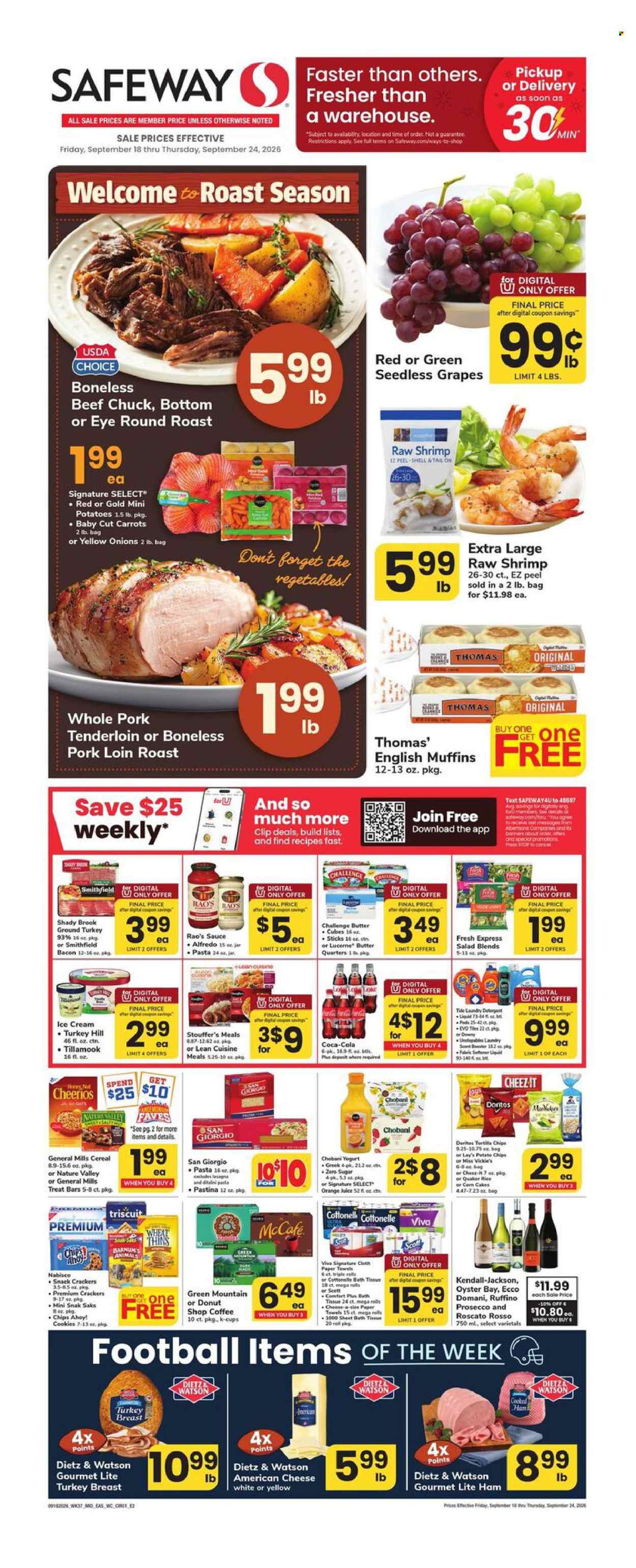 Safeway ad - 09/18/2026 - 09/24/2026. Page 1